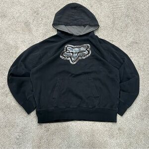 Fox Racing Logo Hoodie – Black (Men’s XL)
